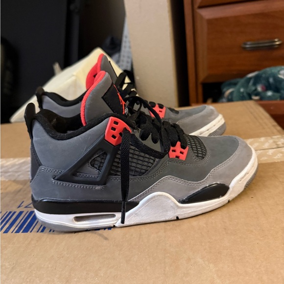 Gray and Red Sneakers - Picture 3 of 5